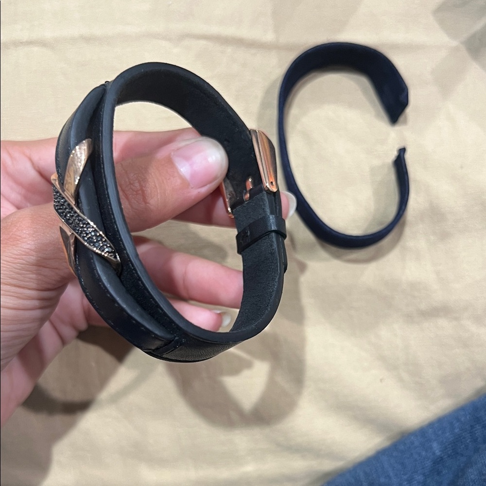 Swarovski Black Bracelet with Silver and Gold Details - Picture 7 of 7